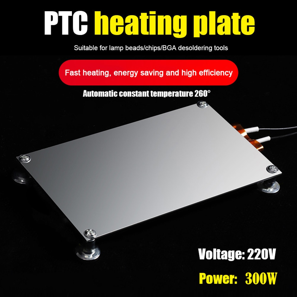 Aluminum PTC Thermostat Heating Plate LED Remover BGA Desoldering Stat